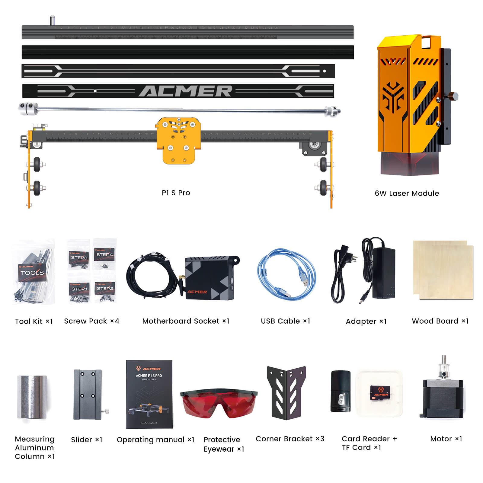 Acmer P1s Pro 6W Laser Engraver